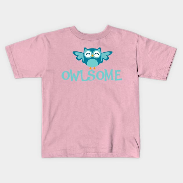 Owlsome Kids T-Shirt by Liberty Art